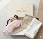 100% mulberry silk pillowcase and eye mask in premium gift packaging