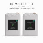 Grey Bamboo linen (including bamboo bedsheet) in premium sustainable packaging