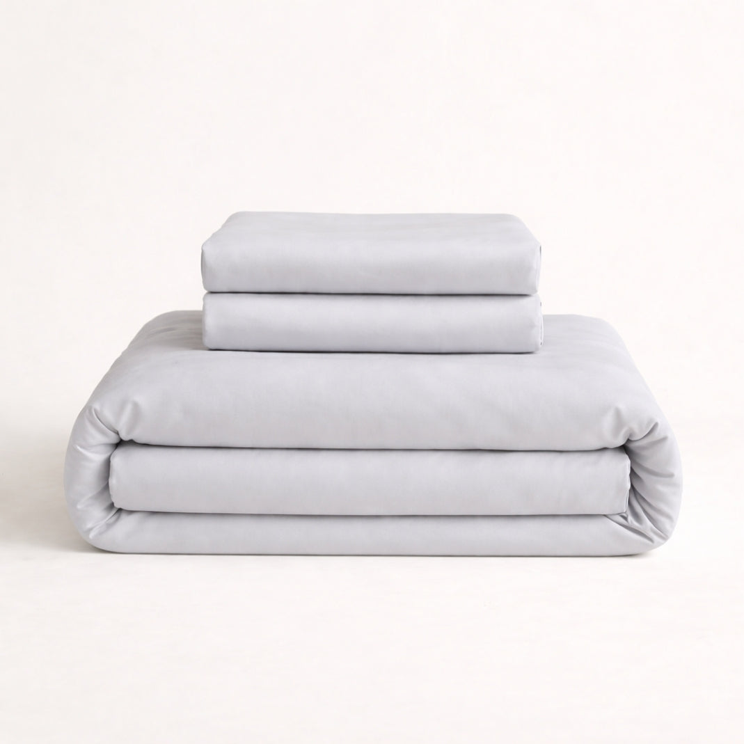 Folded super soft bamboo duvet set - 1 duvet cover and 2 pillowcases