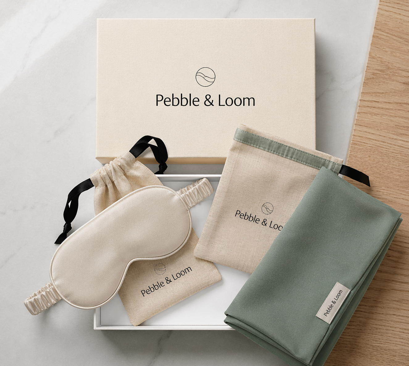 Mulberry silk eye mask and pillowcase gift set idea
