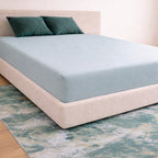 sage bamboo bed sheet with deep pockets