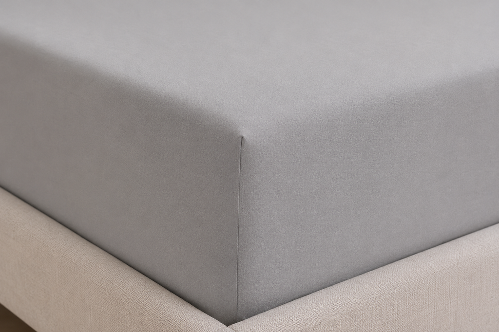 premium high thread count of grey bamboo bed linen