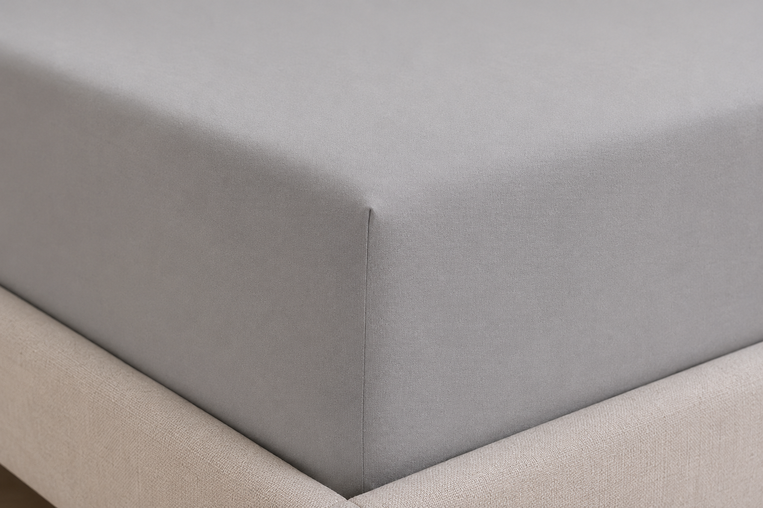 premium high thread count of grey bamboo bed linen